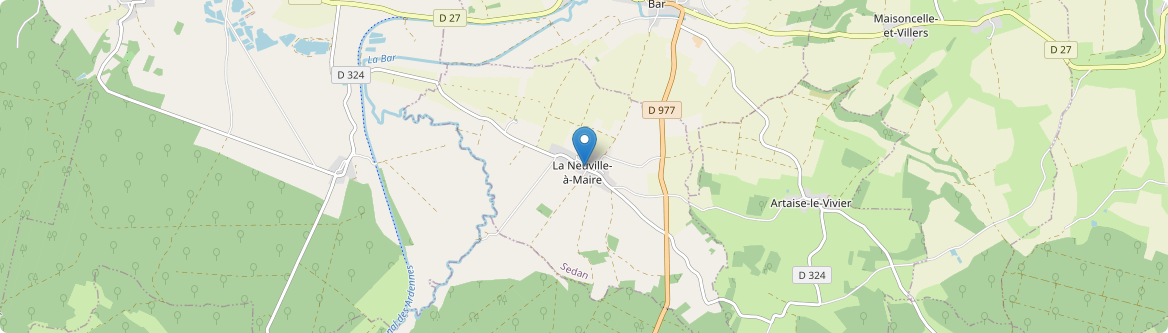 Neuville-à-Maire - Carte