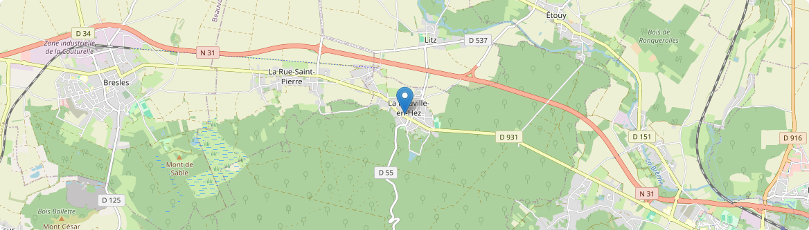 Neuville-en-Hez - Carte