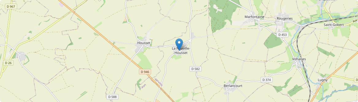 Neuville-Housset - Carte