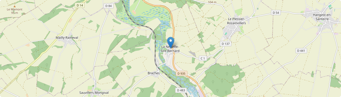 Neuville-Sire-Bernard - Carte