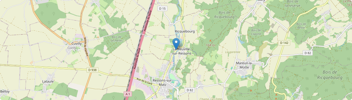Neuville-sur-Ressons - Carte
