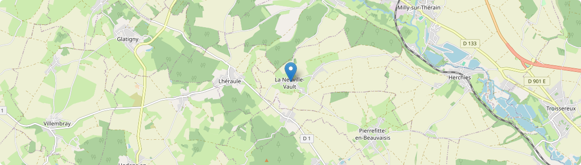 Neuville-Vault - Carte