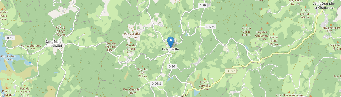 Nouaille - Carte