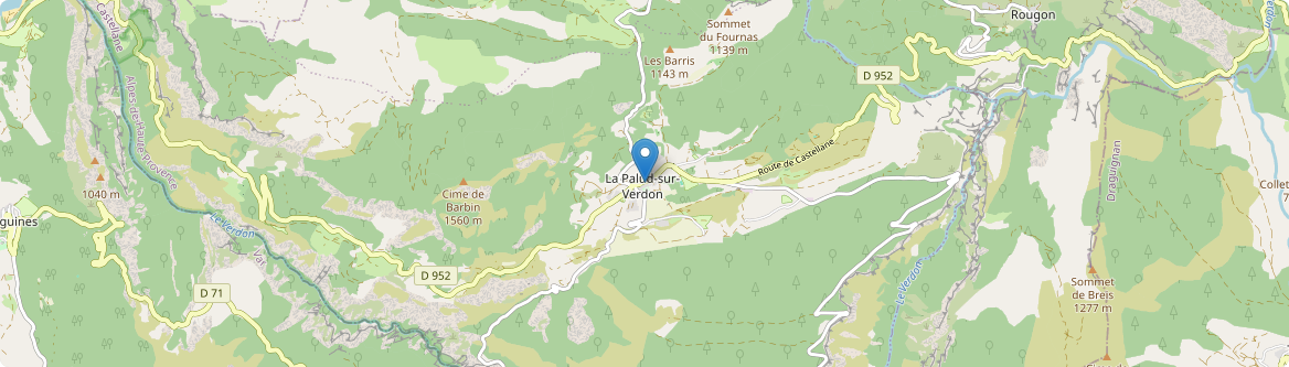 Palud-sur-Verdon - Carte