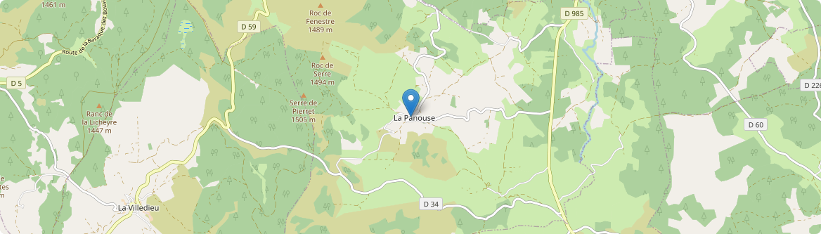 Panouse - Carte