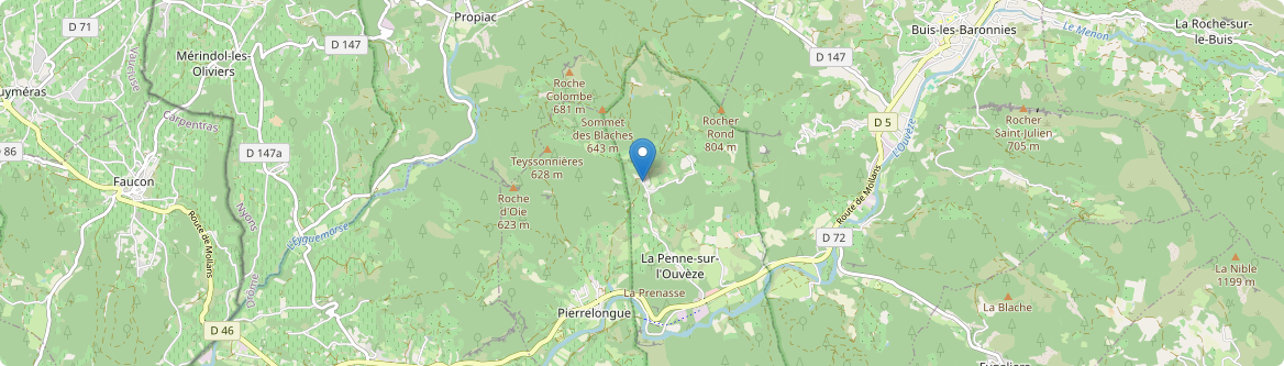 Penne-sur-l'Ouvèze - Carte