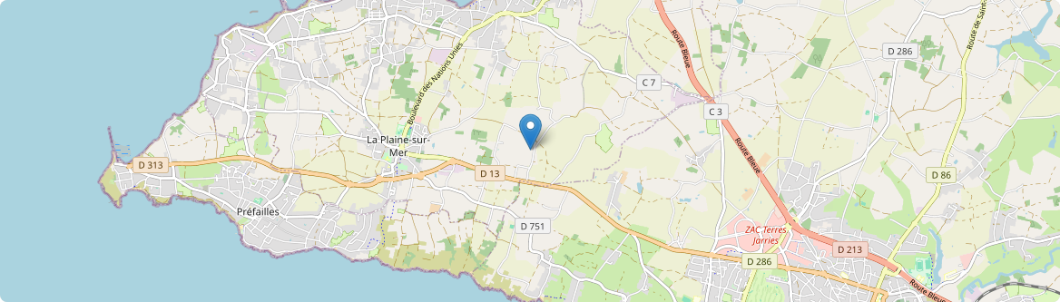 Plaine-sur-Mer - Carte