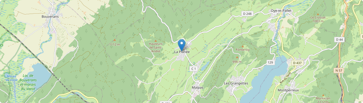 Planée - Carte