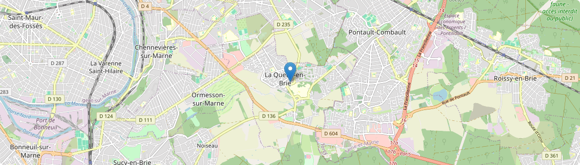 Queue-en-Brie - Carte