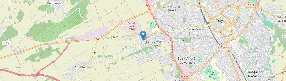 Rivière-de-Corps - Carte