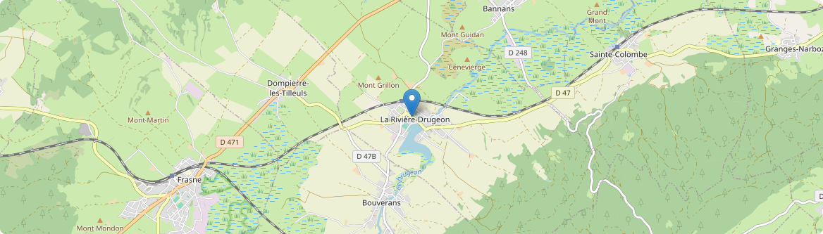 Rivière-Drugeon - Carte