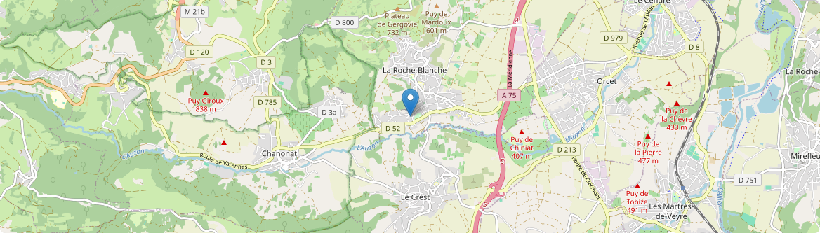 Roche-Blanche - Carte