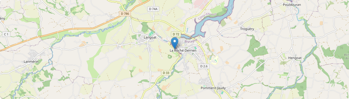 La Roche-Jaudy - Carte