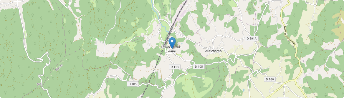 Roche-sur-Grane - Carte