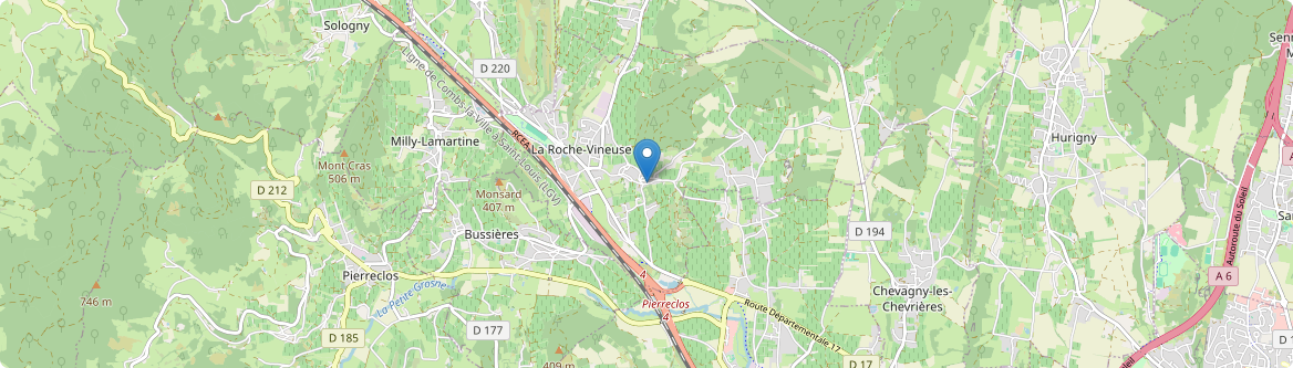 Roche-Vineuse - Carte