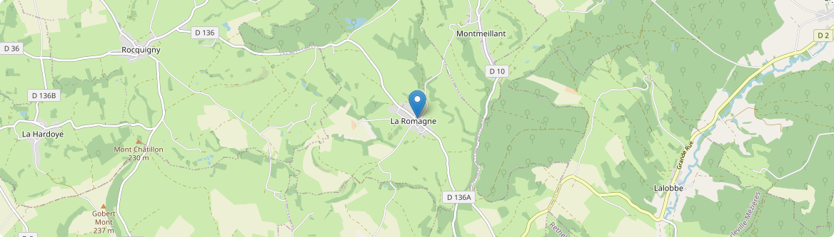 Romagne - Carte