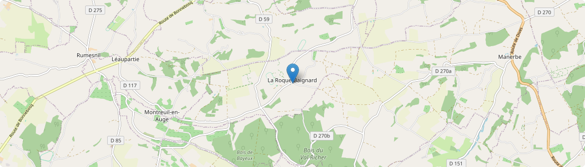 Roque-Baignard - Carte