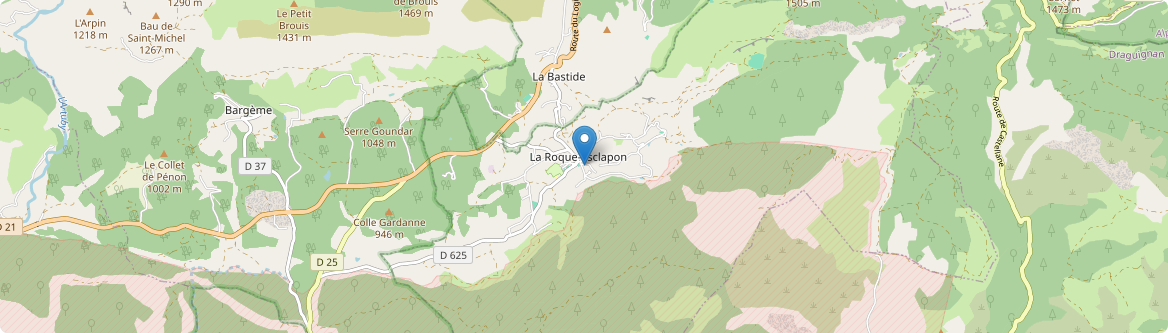 Roque-Esclapon - Carte