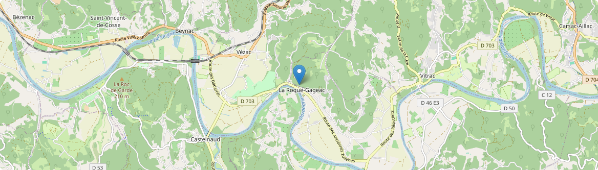 Roque-Gageac - Carte