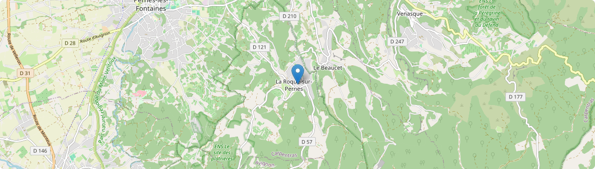 Roque-sur-Pernes - Carte