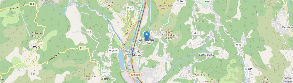 Roquette-sur-Var - Carte