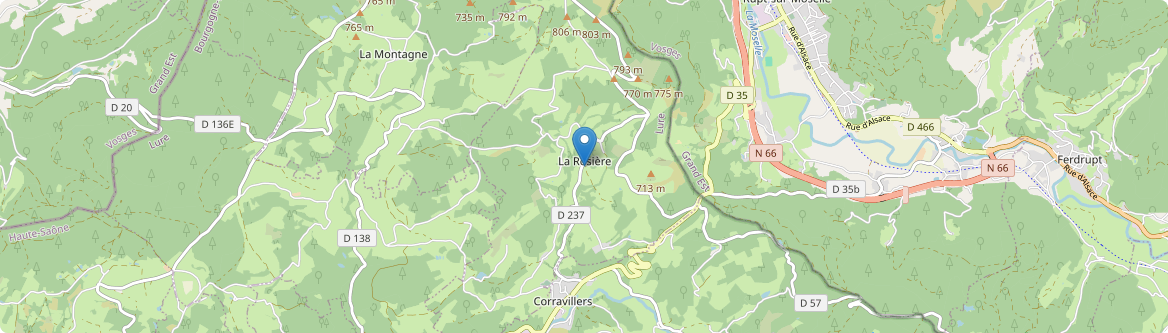 Rosière - Carte