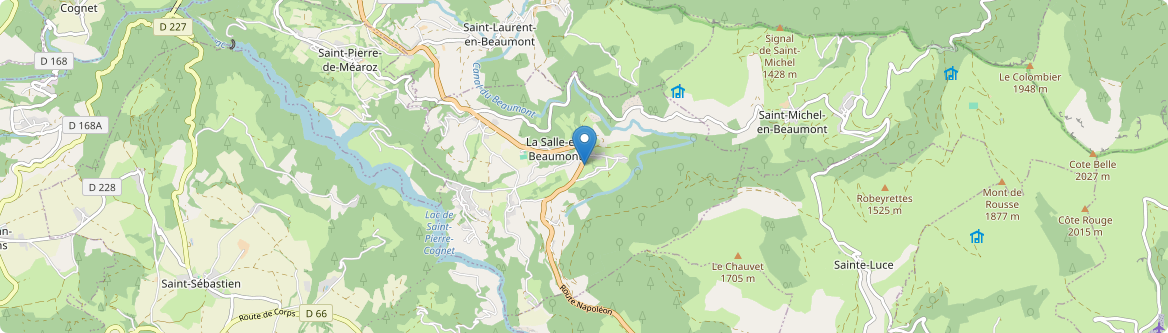 Salle-en-Beaumont - Carte
