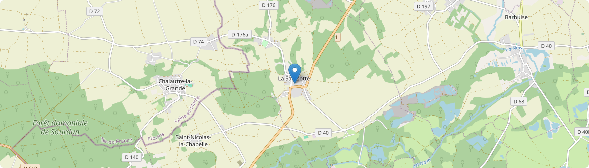 Saulsotte - Carte
