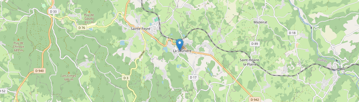 Saunière - Carte