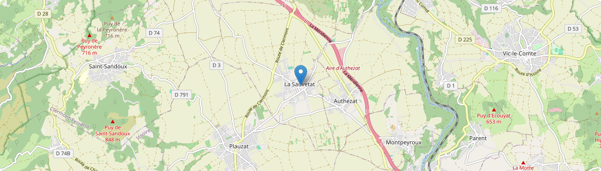 Sauvetat - Carte