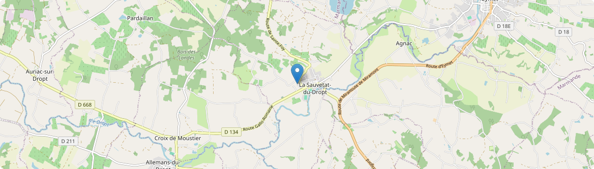 Sauvetat-du-Dropt - Carte