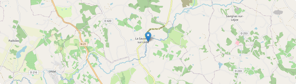 Sauvetat-sur-Lède - Carte