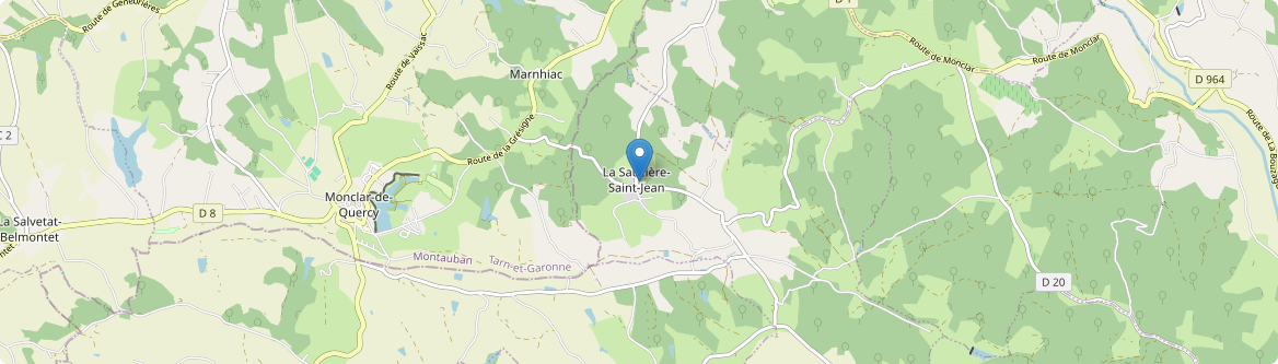 Sauzière-Saint-Jean - Carte