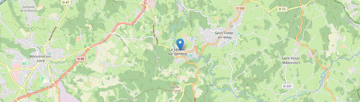 Séauve-sur-Semène - Carte