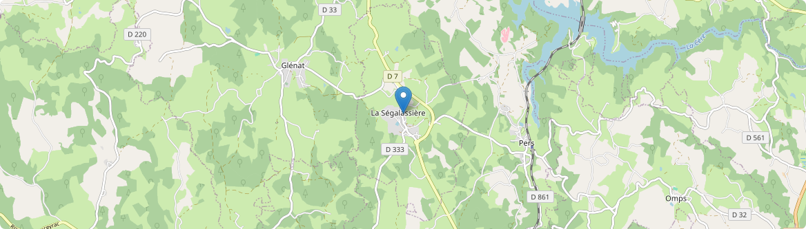 Ségalassière - Carte