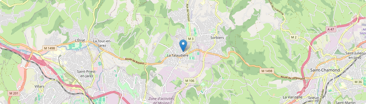 Talaudière - Carte