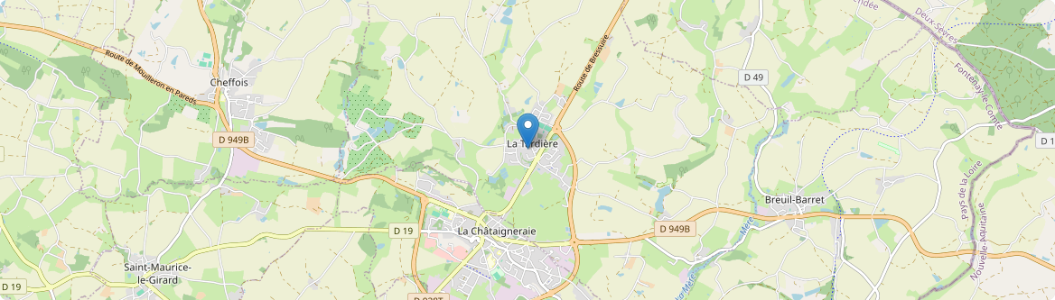 Tardière - Carte