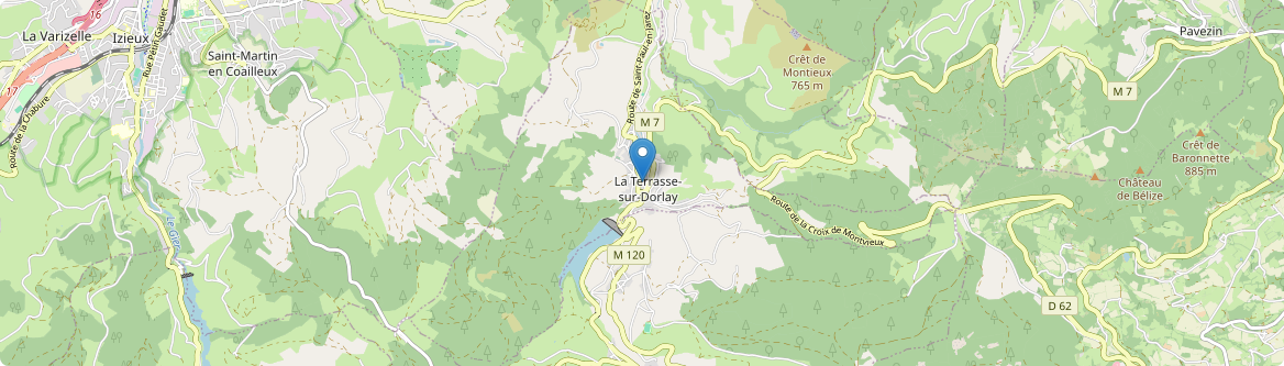 Terrasse-sur-Dorlay - Carte