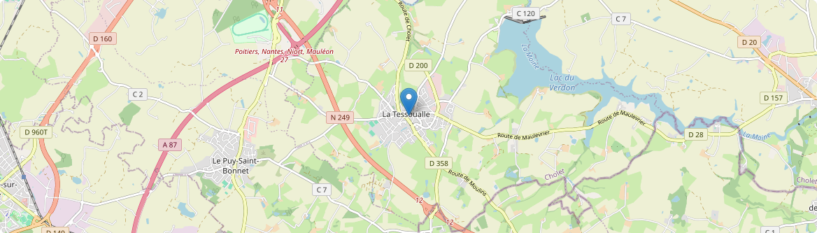 Tessoualle - Carte