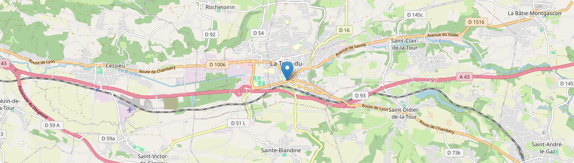 Tour-du-Pin - Carte