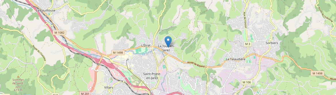 Tour-en-Jarez - Carte