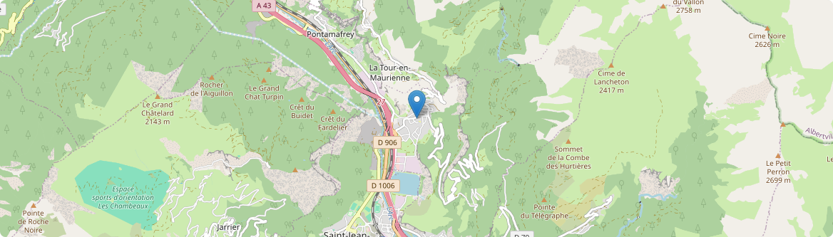 La Tour-en-Maurienne - Carte