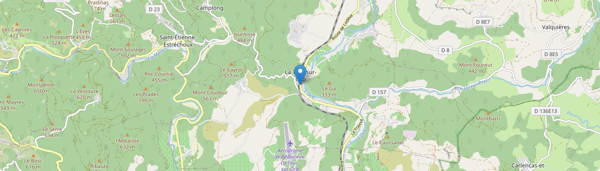 Tour-sur-Orb - Carte