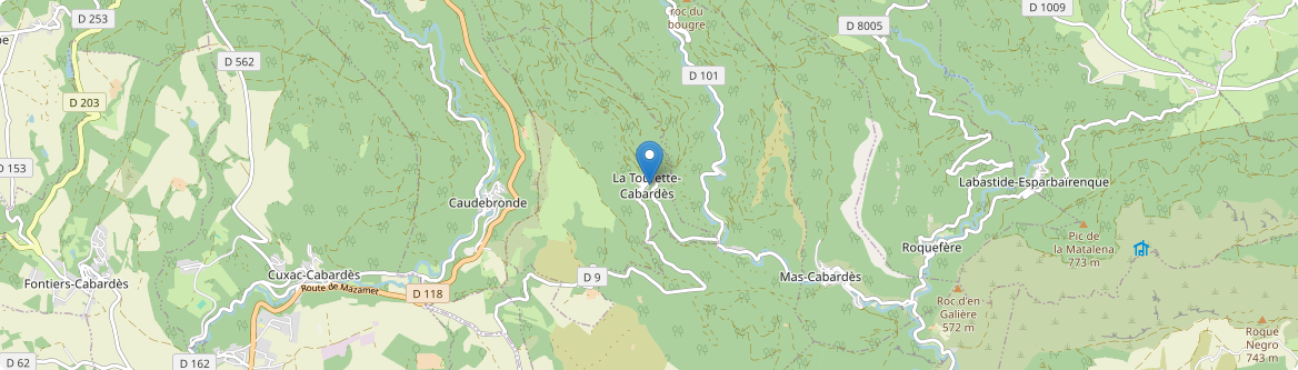 Tourette-Cabardès - Carte