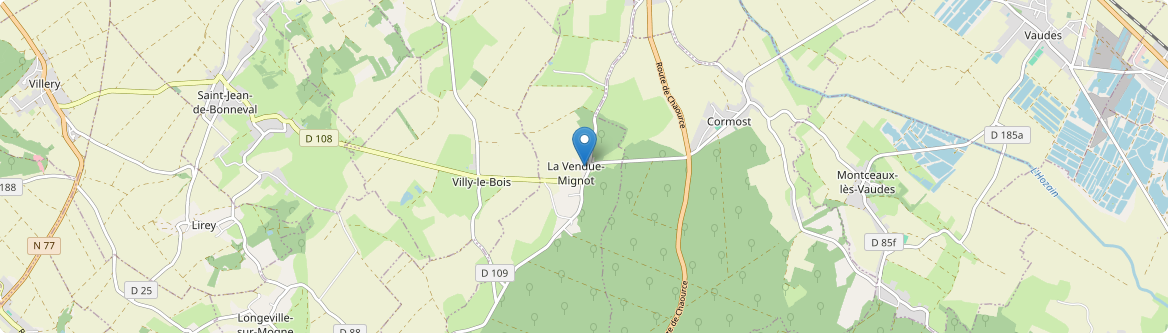 Vendue-Mignot - Carte