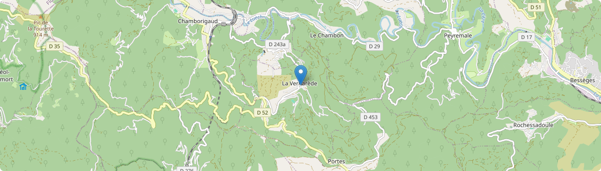 Vernarède - Carte