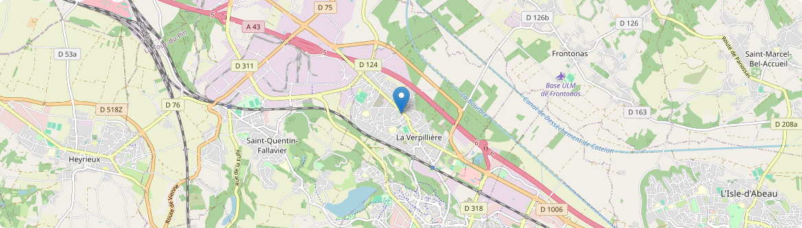Verpillière - Carte
