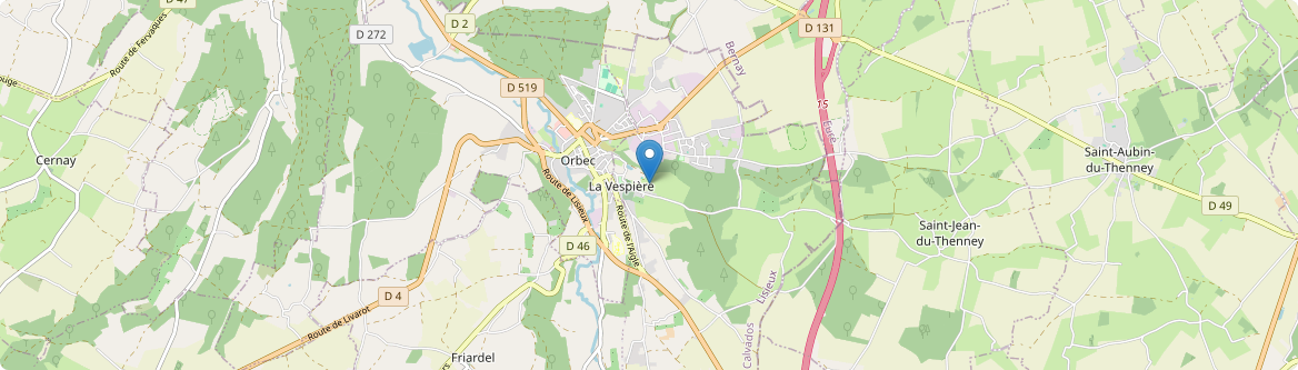 Vespière-Friardel - Carte