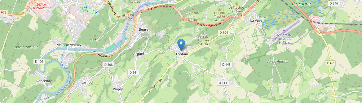 Vèze - Carte