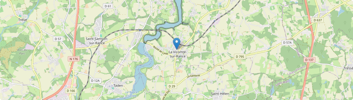 Vicomté-sur-Rance - Carte